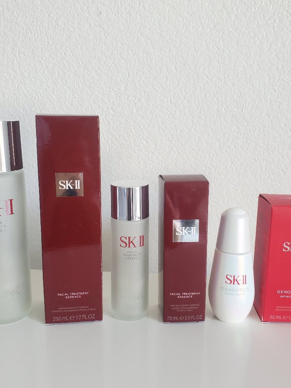 SK-II Facial Treatment Essence & Brightening Serum *EMPTY* Bottle and Box Set